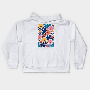 Matisse Inspired Abstract Contemporary Floral Kids Hoodie